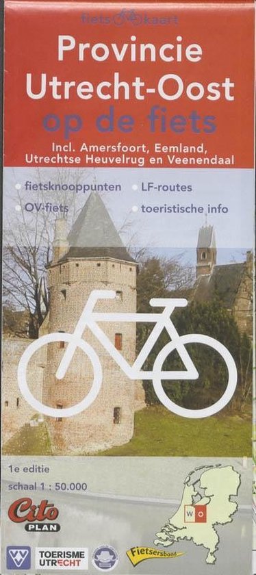 Cover van het boek 'Citoplan  fietskaart Provincie Utrecht-Oos' van  Nvt.