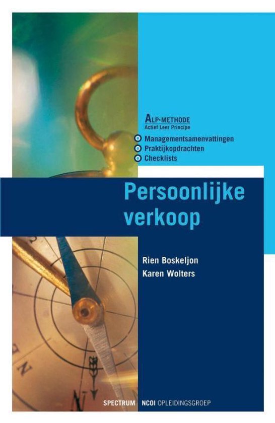 Cover van het boek 'Persoonlijke verkoop' van Karen Wolters en R. Boskeljon