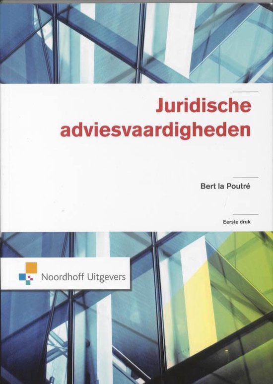 Boek cover Juridische adviesvaardigheden van Poutre (Paperback)
