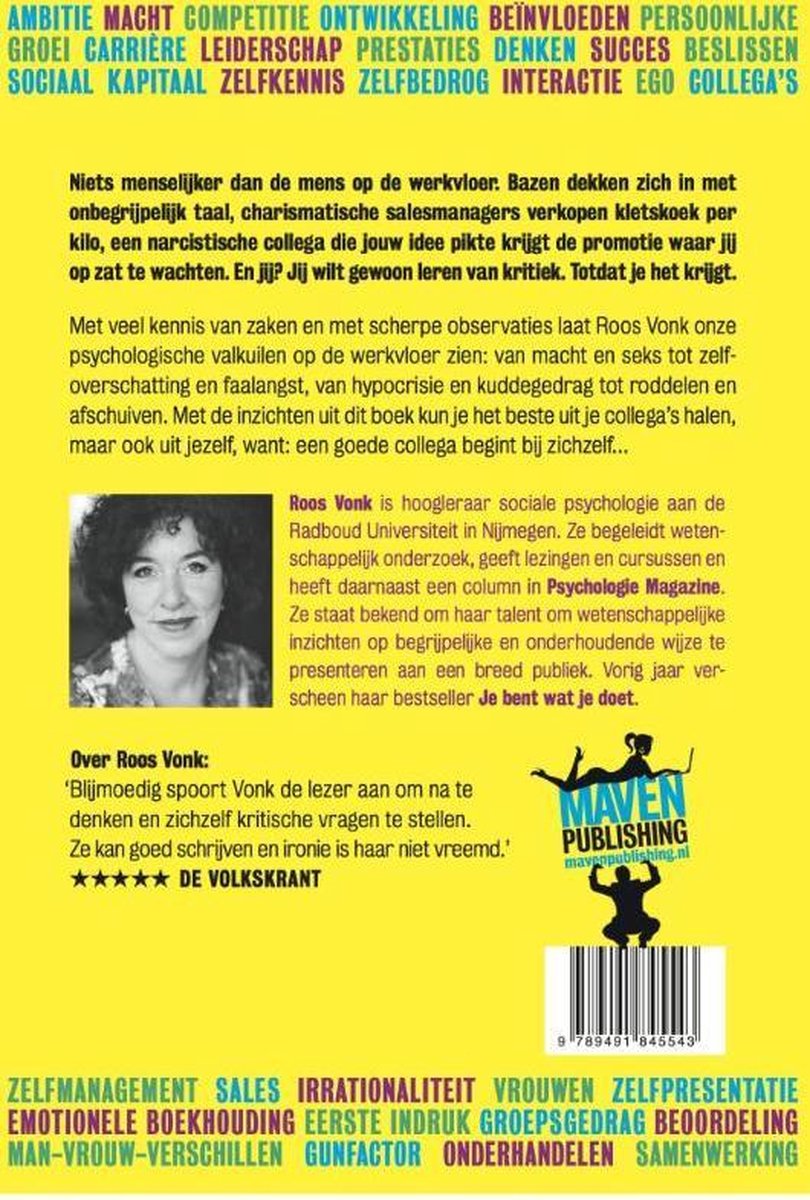 Collegas en andere ongemakken, Roos Vonk 9789491845543 Boeken bol