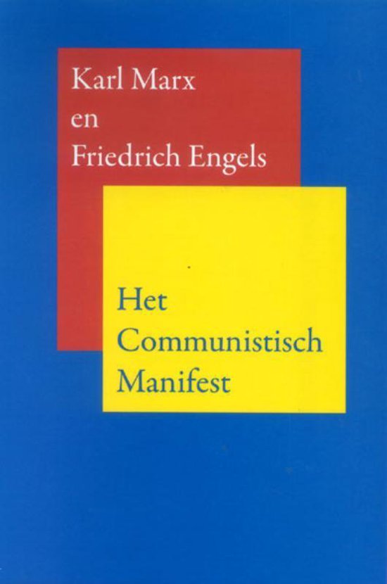 Cover van het boek 'Het communistisch manifest' van Friedrich Engels en Karl Marx