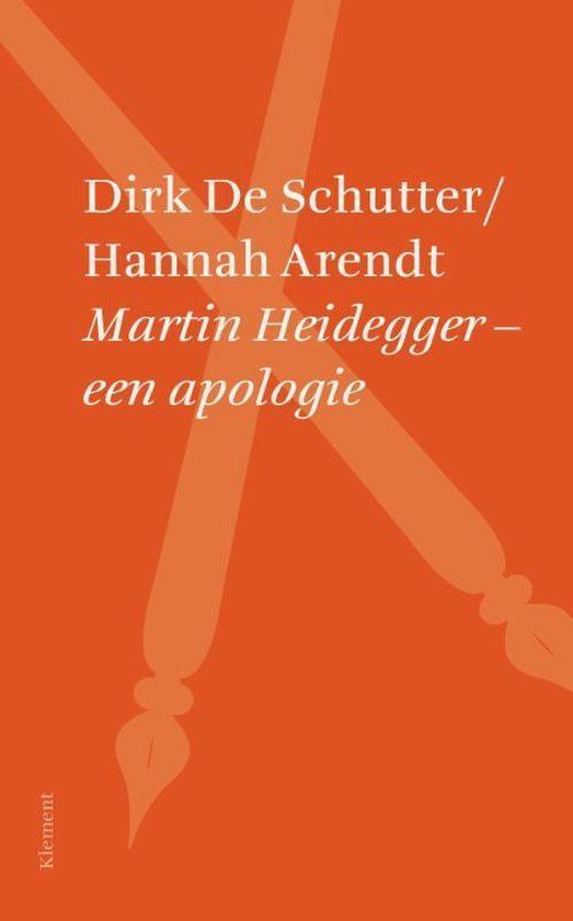Boek cover Martin Heidegger – een apologie van Dirk de Schutter (Paperback)
