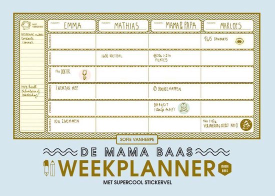 Mama Baas - De mama baas weekplanner