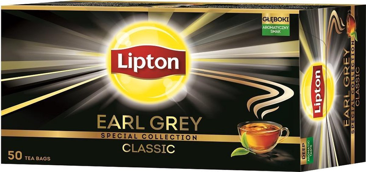 Lipton - Earl Grey Tea Black 50 Bags 75G