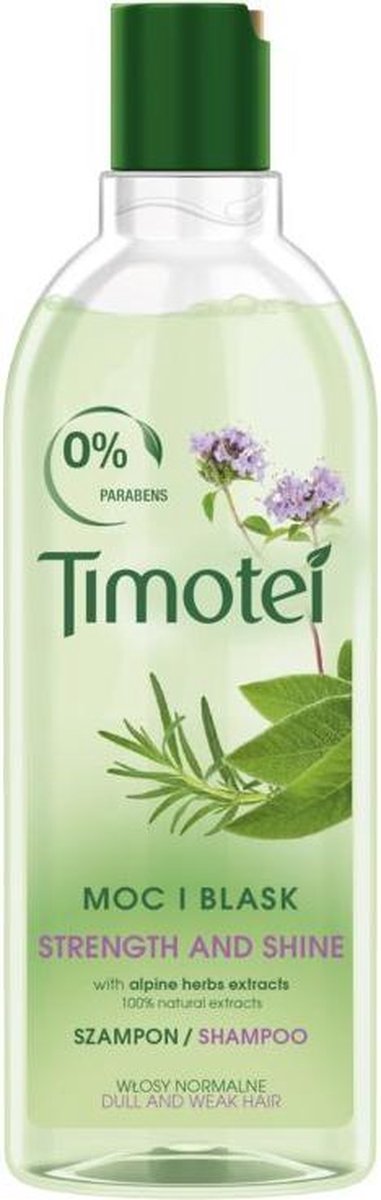 Timotei - Strength & Shine Shampoo Hair Shampoo Power And Shine 400Ml | bol