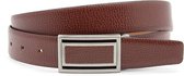 Luxe ceinture de pantalon marron rouge avec boucle à plaque