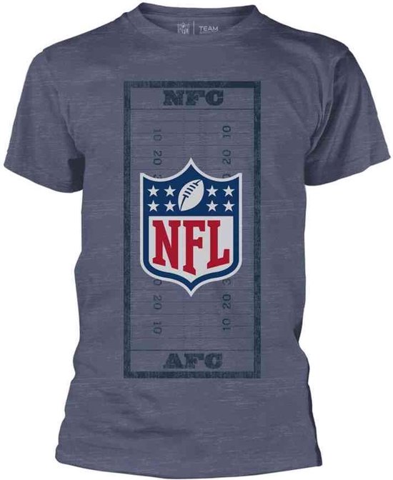 Nfl - FIELD SHIELD Unisex T-shirt - M - Blauw