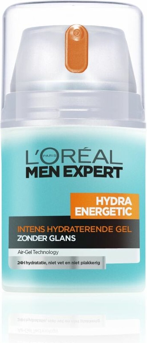 L'Oréal Paris Men Expert Hydra Energetic Hydraterende Gel - 50 ml - Matterende Anti-Glans Dagcrème - L’Oréal Paris Men Expert