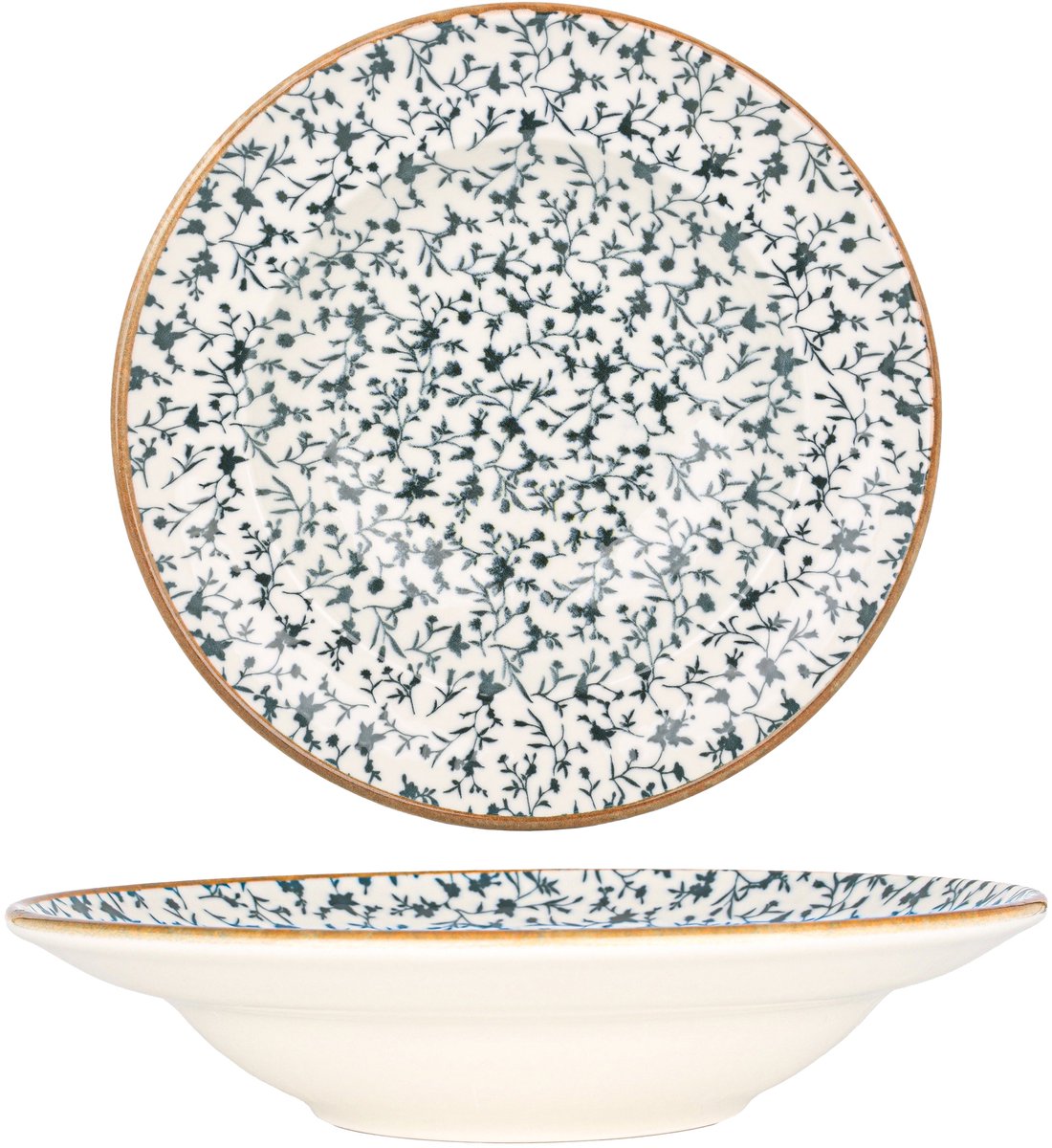 Bonna Pastabord - Calif - Porselein - 24 cm (400cc) - set van 2