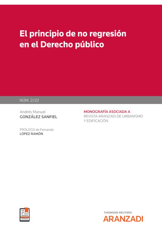 El principio de no regresión en el Derecho público - cover