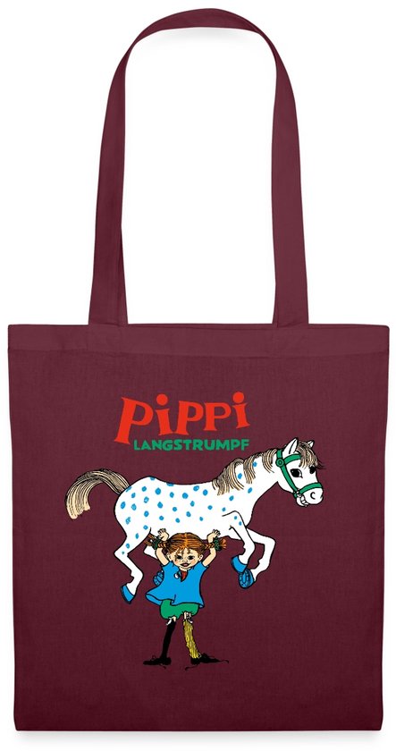Pippi Langkous pruik voor meisjes - Oranje - One Size