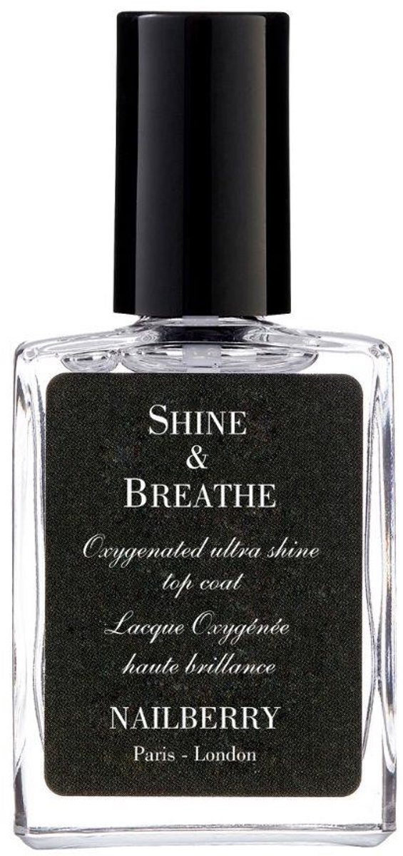 Nailberry Gloss & Protect Top Coat - Natuurlijke Glanzende Top Coat met UV-bescherming - Zuurstofdoorlatend en Vrij van Schadelijke Ingrediënten