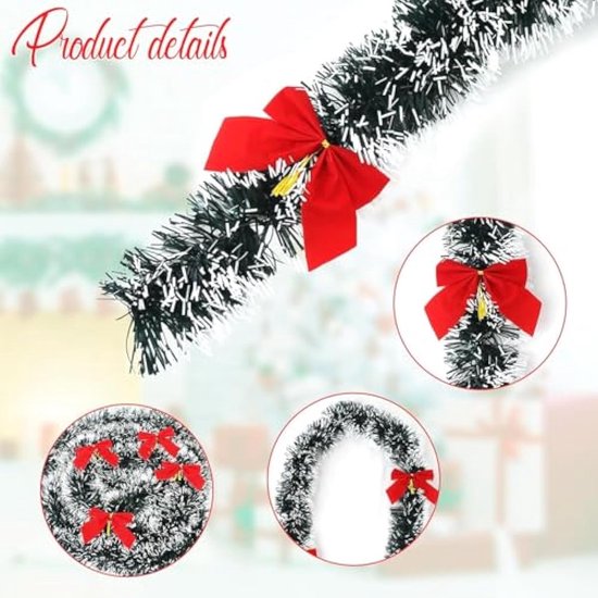 Kunstkerstslinger / Sparrenslinger / Kerstslinger - 5 Meter - 100 LED Binnen Buiten