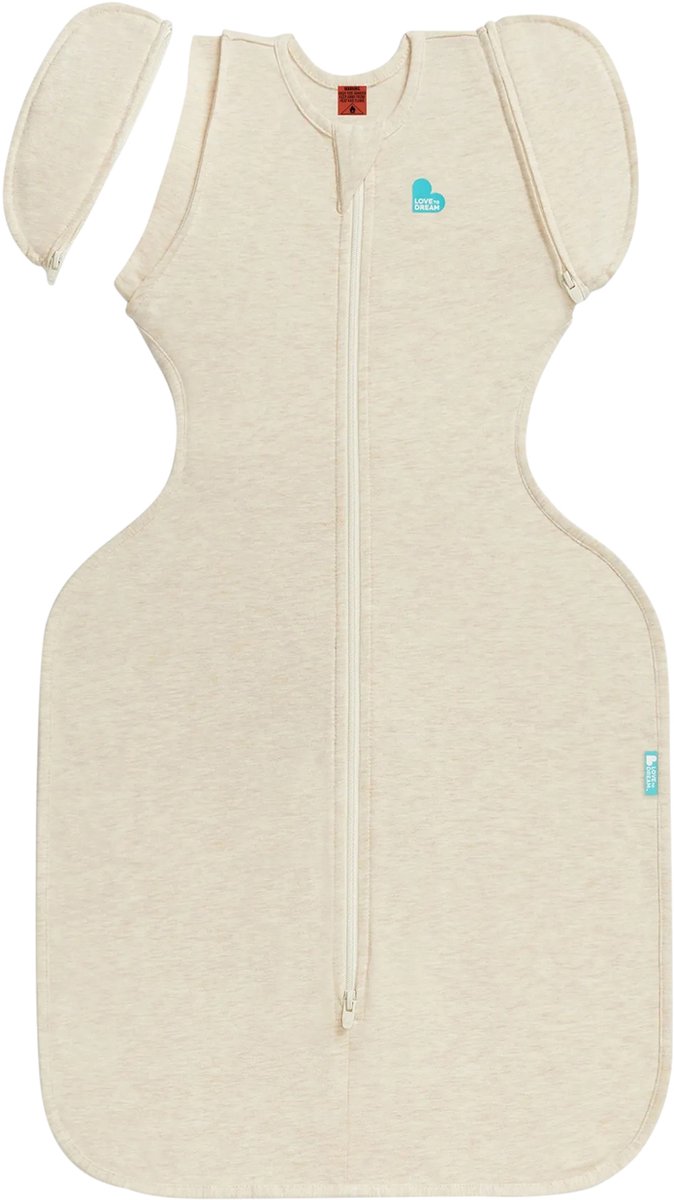 Love to Dream™ Babyslaapzak Swaddle Up™ - Inbakeren afbouwen - Baby 6-9 maanden - 8.5-11 kg - All Season - Oatmeal