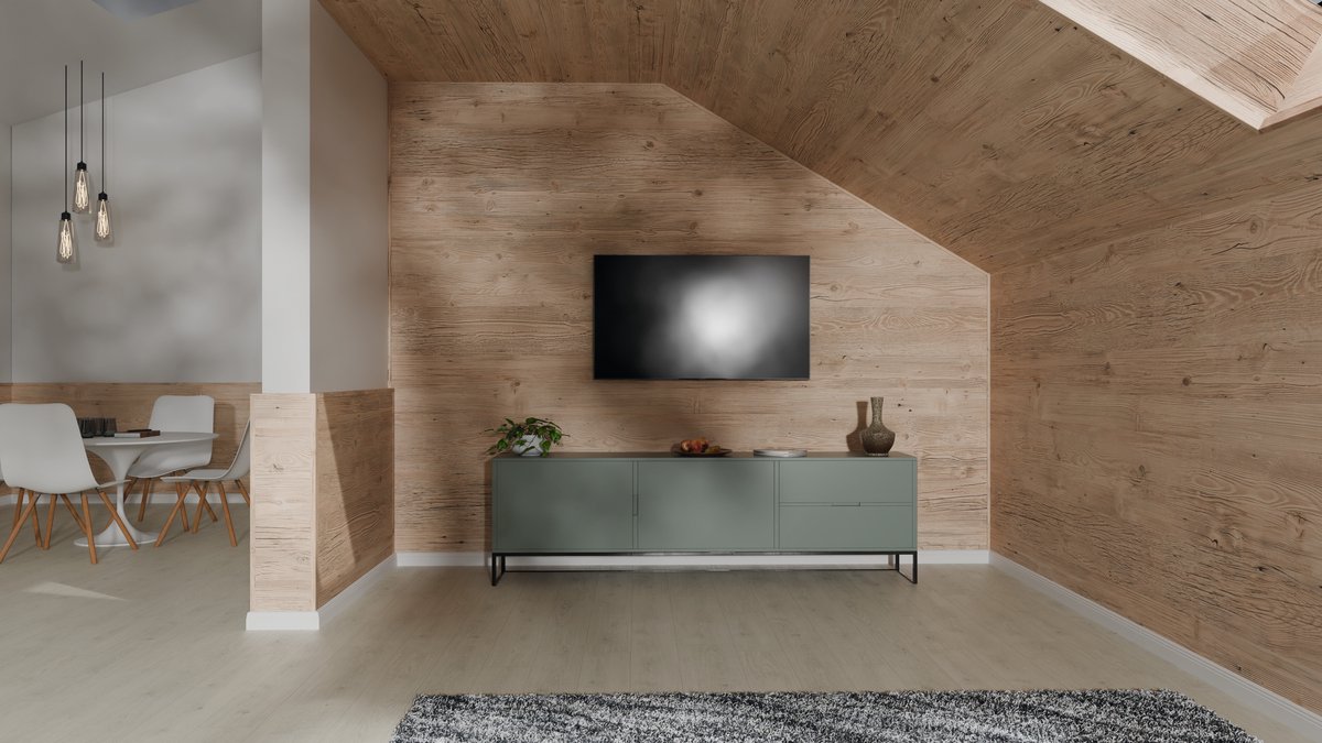 EGGER DecoWall wandpaneel/wandbekleding DO006 Namur spar licht 1250 mm x 660 mm x 12 mm