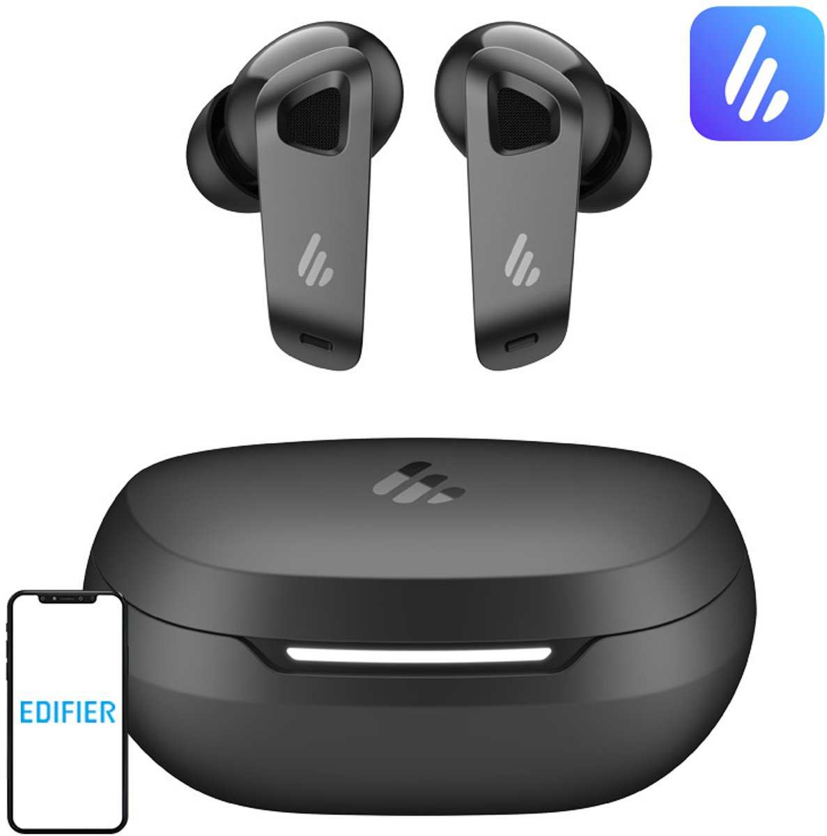 Edifier Neobuds Pro 3 - Actieve HiRes Noise Cancelling oortjes / Zwart