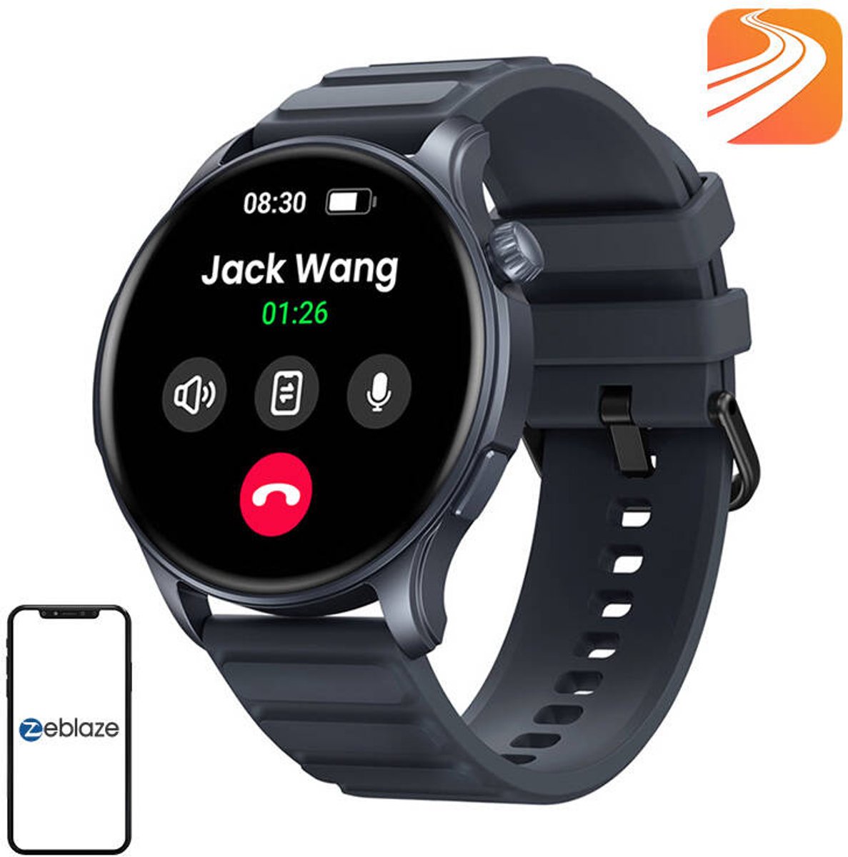 Zeblaze Smartwatch Btalk 3 Pro Voor Android Ios Horloge Met Spreekfunctie