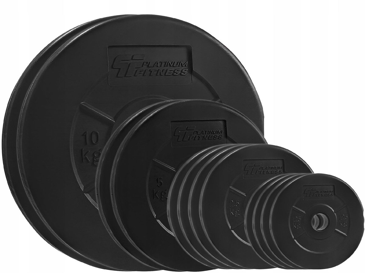 Platinum Fitness Gewichtset 45kg - Bitumen Schijven 29mm