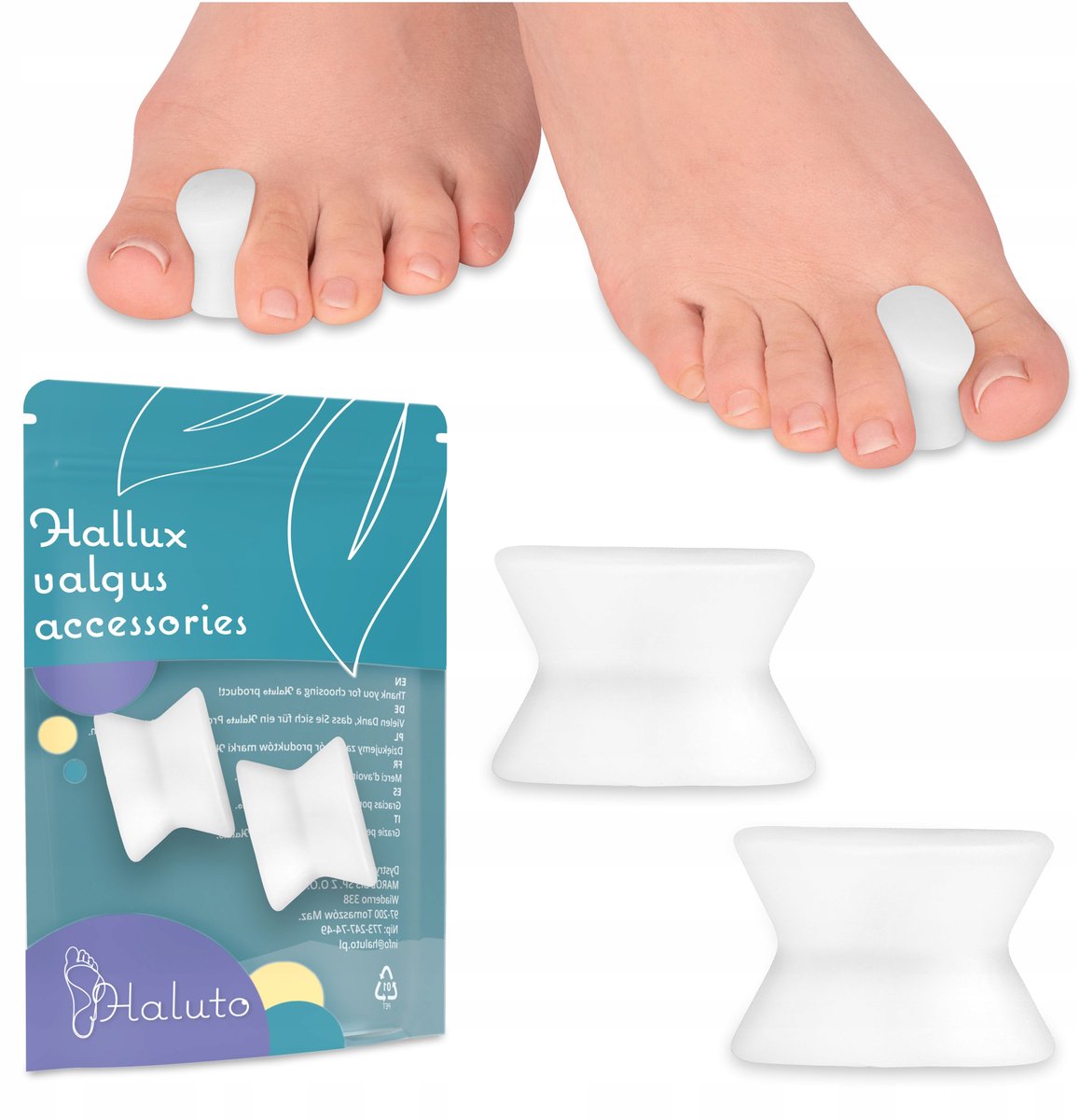 Gel Hallux Valgus Corrector - Teen Spreider Maat L