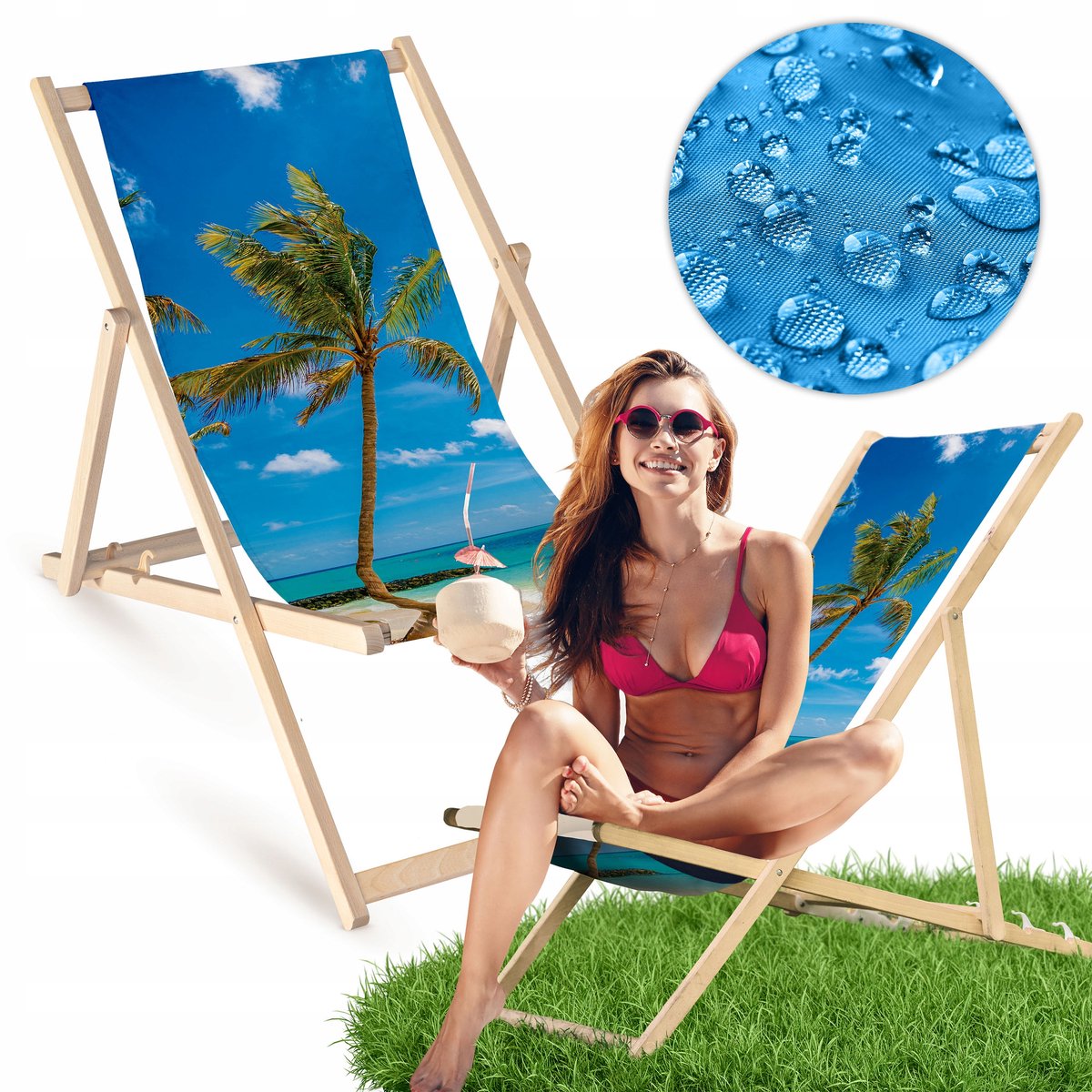 Houten Ligstoel Strand Tuin - Comfortabel en duurzaam Beukenhout