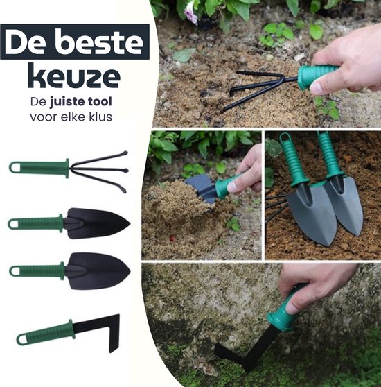 Maomi™ 10-Delige Tuingereedschapset - Incl. Opbergkoffer - Tuingereedschap - Snoeischaar- Tuinset - Snoeischaar - Tuinieren - Tuin gereedschap - Bloemenschaar - Voegenborstel - Plantenspuit - Hark - Tuin - tuingereedschap van Merkloos	 — afbeelding 4