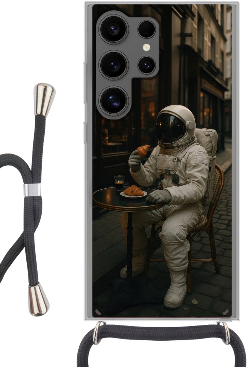 Café - Croissant - Koffie - Astronaut