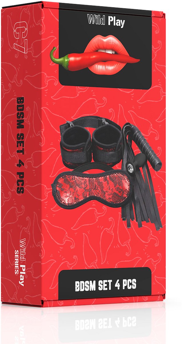 Erospace Wild Play C7 – complete bdsm set met 4 spannende accessoires