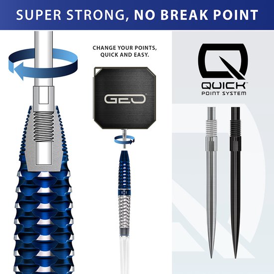 Harrows Geo Torpedo Quick Point 90% - Dartpijlen 23 Gram van Merkloos — afbeelding 5