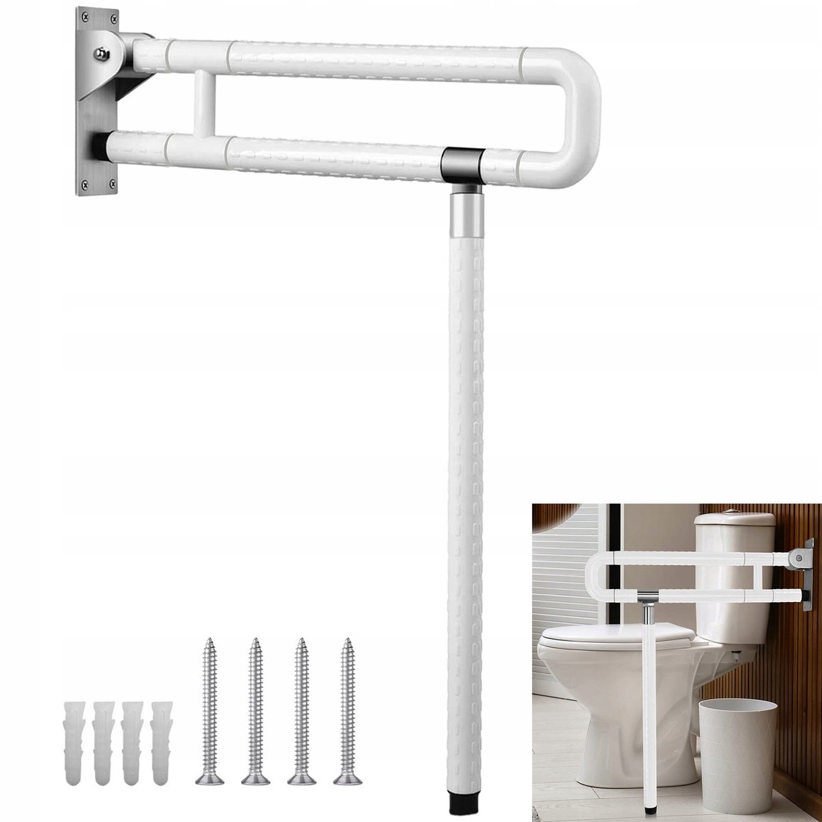 Opklapbare Douchebeugel 60cm met Extra Handgreep