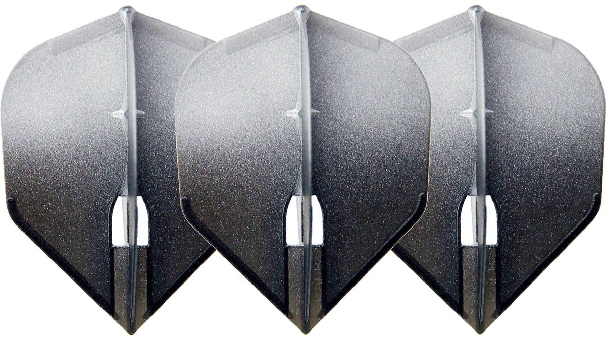 L-Style Champagne L3 Shape 2-Tone BK×Silver - Dart Flights