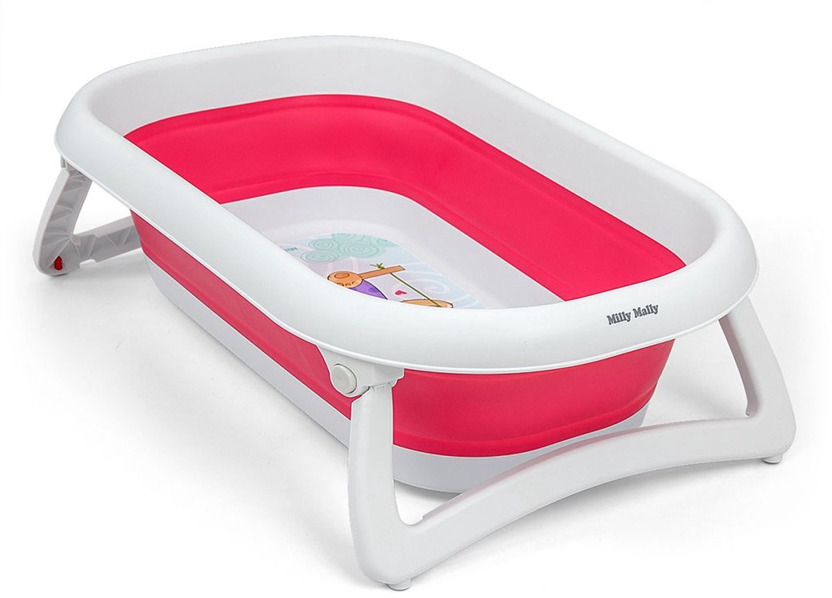 Milly Mally Aqua opvouwbaar babybadje 80x48cm roze - Babybad