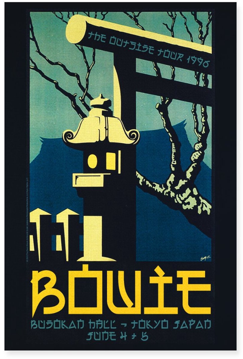 David Bowie Poster The Outside Tour 1996 Poster 40x60 cm