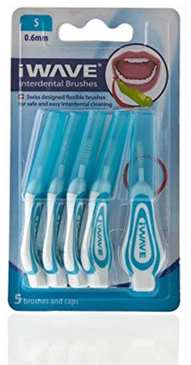 Interdentale Borstels Fijne Maat 0,6 mm - Pack van 5 voor Effectieve Tandreiniging
