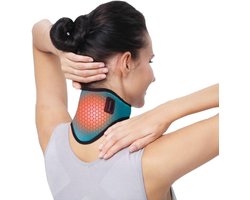 USB Nekverwarmingskussen - Elektrische Nekwrap - Warmer Fysiotherapie Verwarmde Nekbrace - 3 Instelbare Temperaturen - Automatische Uitschakeling - Groen