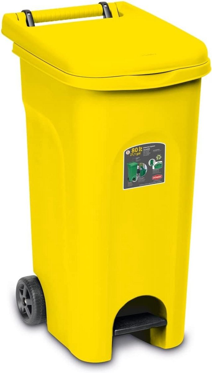 Grote Pedaalemmer 80 Liter - Afvalscheiding