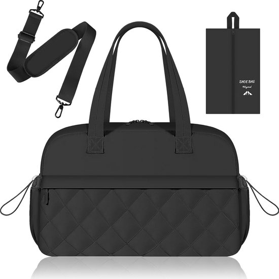 LOVEVOOK reistas dames, weekendtas, grote buffer handbagage reistas met schoencompartiment & vak voor natte spullen, kliniektas voor geboorte, sporttas, reistas voor reizen, vakantie, weekend