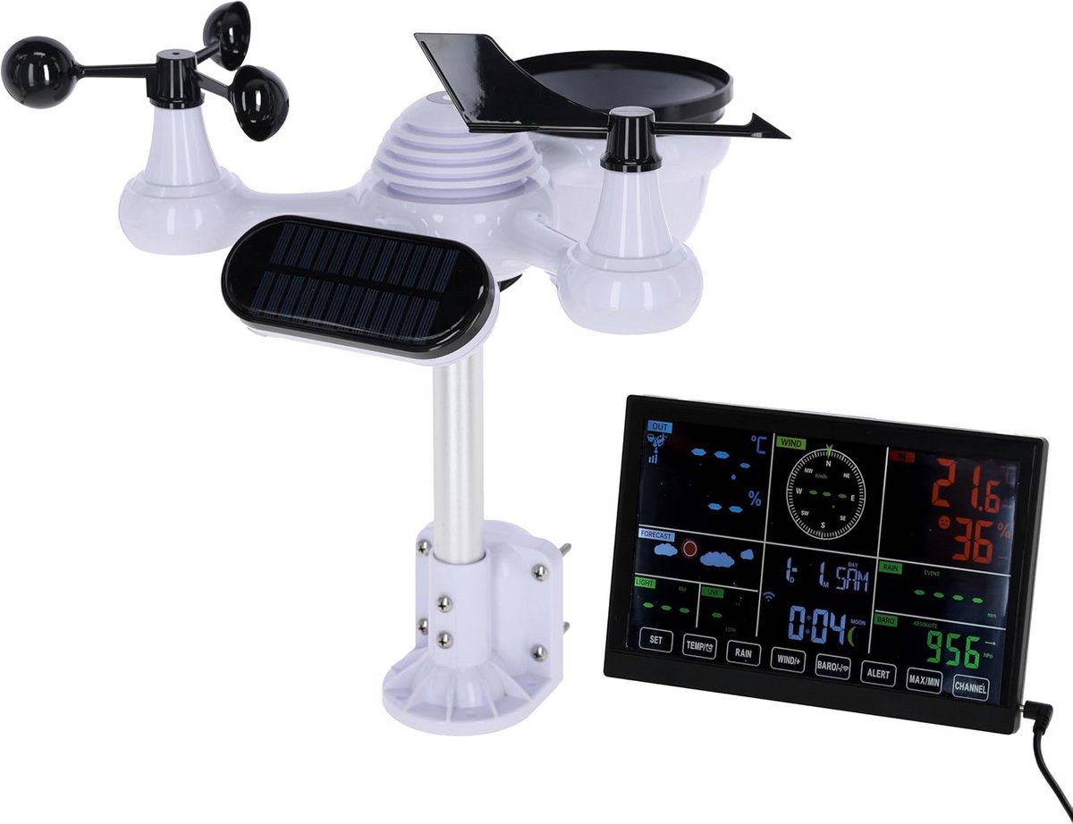Digitaal Weerstation 7-in-1 met WIFI en Radiofunctie