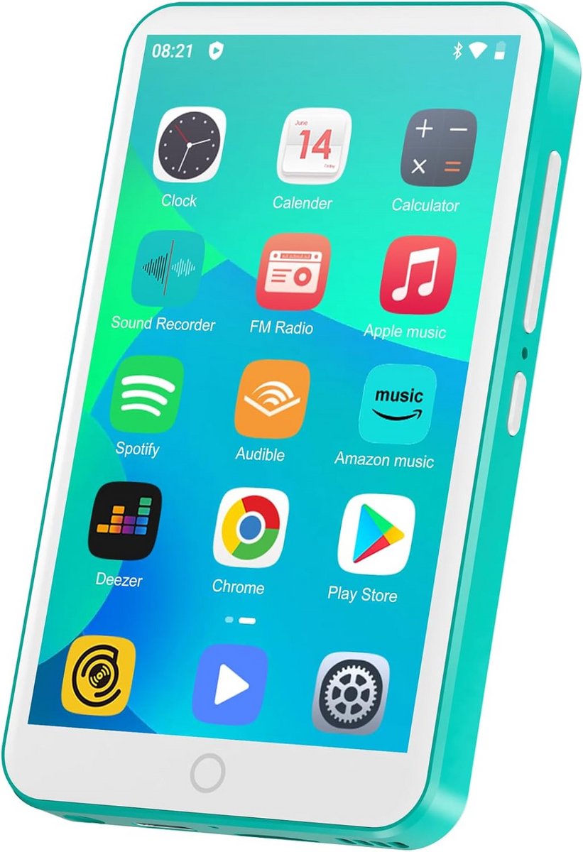 Wifi MP3 Speler met Touchscreen, Android, Bluetooth en 80GB Opslag