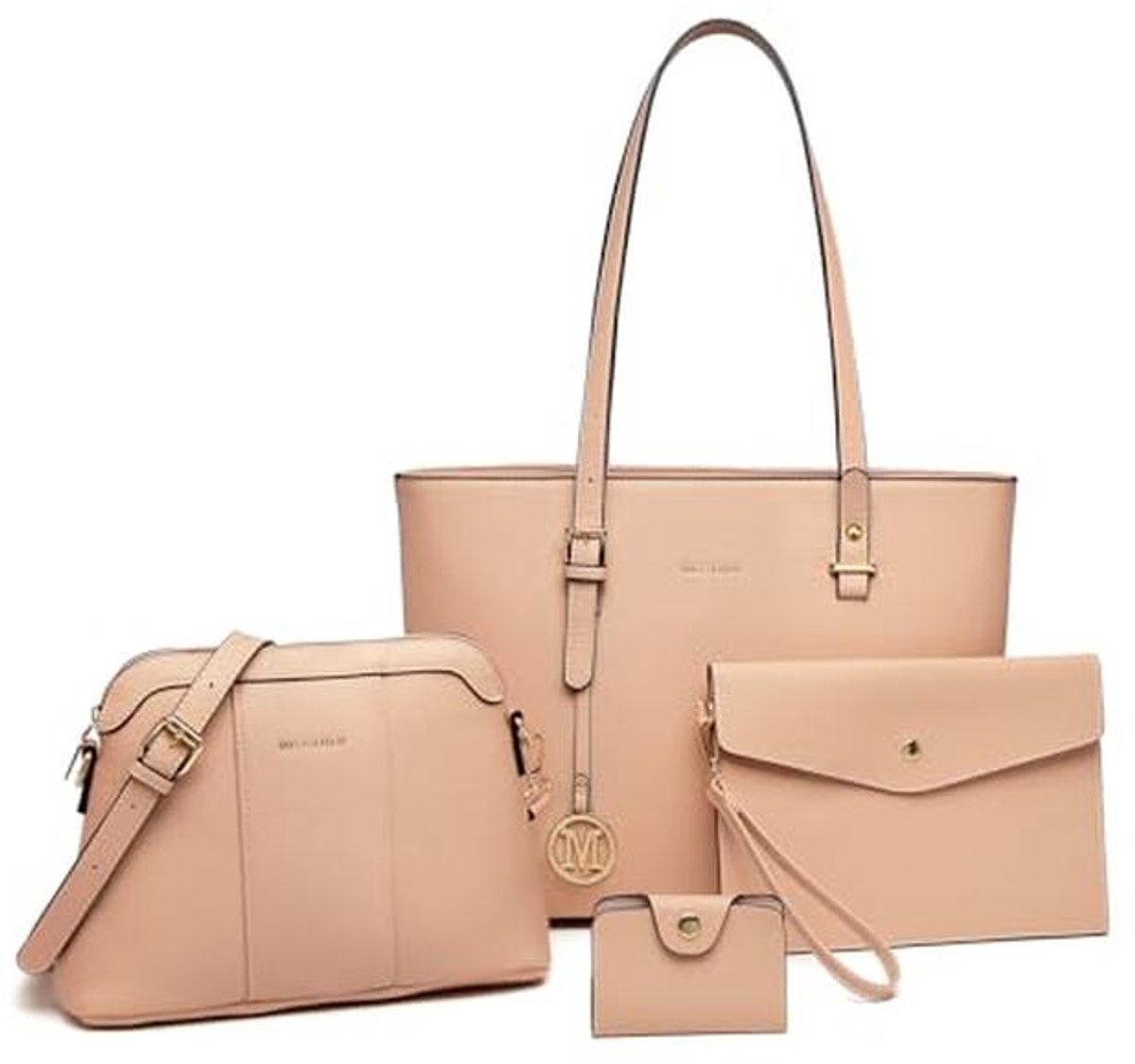 Dames Schoudertassen Set - Grote Shopper en Handtassen met Verstelbare Schouderriem