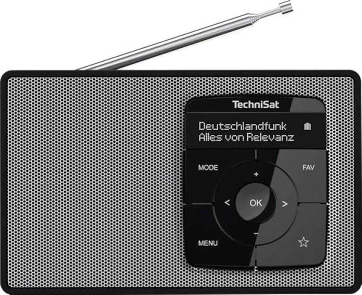 Draagbare DAB+/FM-radio met Bluetooth, OLED-display en accu