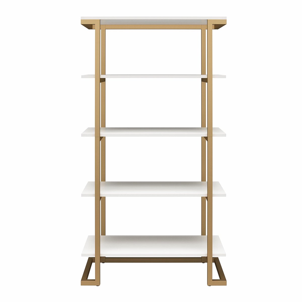 Camila-Boekenkast - 5 Planken - Wit Houtlook