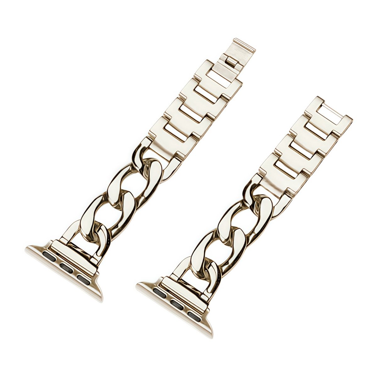 Geschikt voor Apple Watch 87SE65432: enkelvoudige schakelband van denim, metaallegering, compatibel met maten 38-40-41 mm.