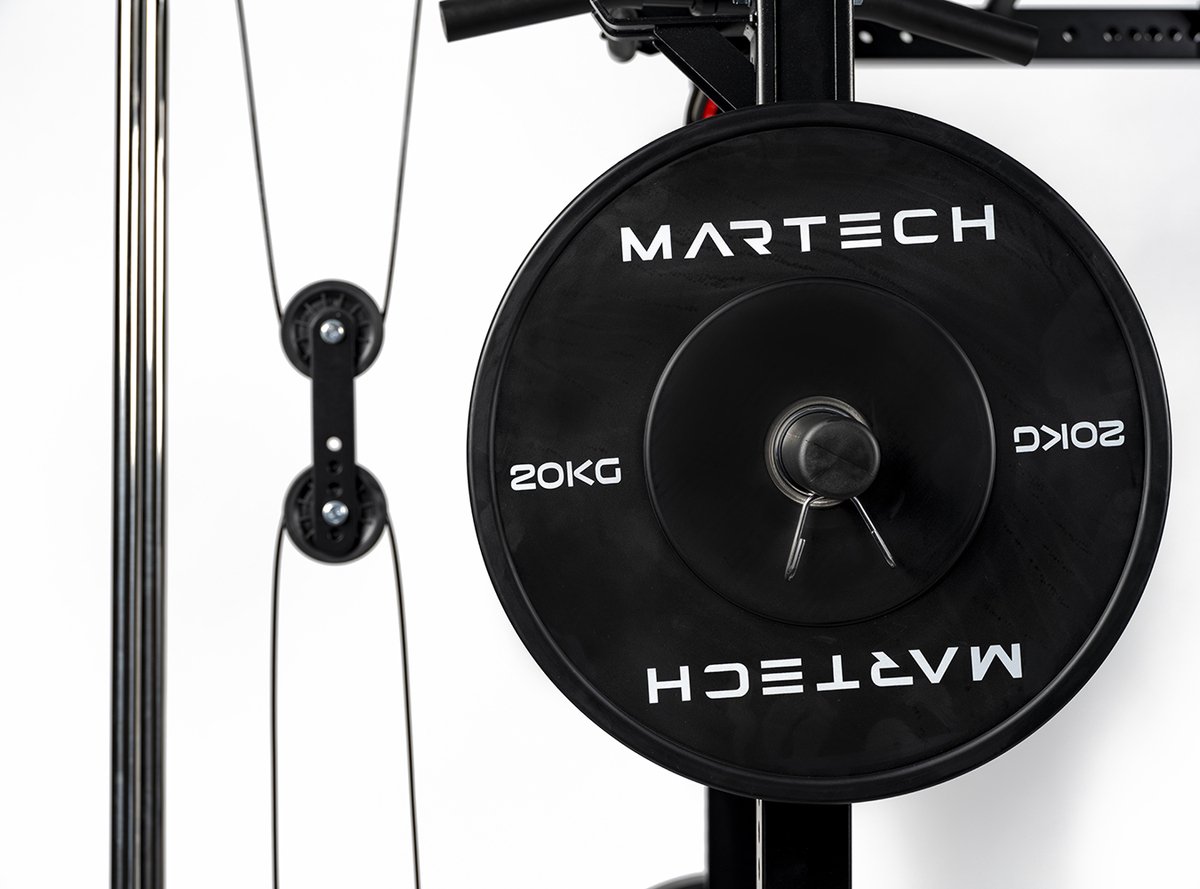 Martech M1 – Power Rack / Power Cage – Inclusief Attachments – Heavy-Duty Staal – Modulair & Uitbreidbaar thumbnail 6