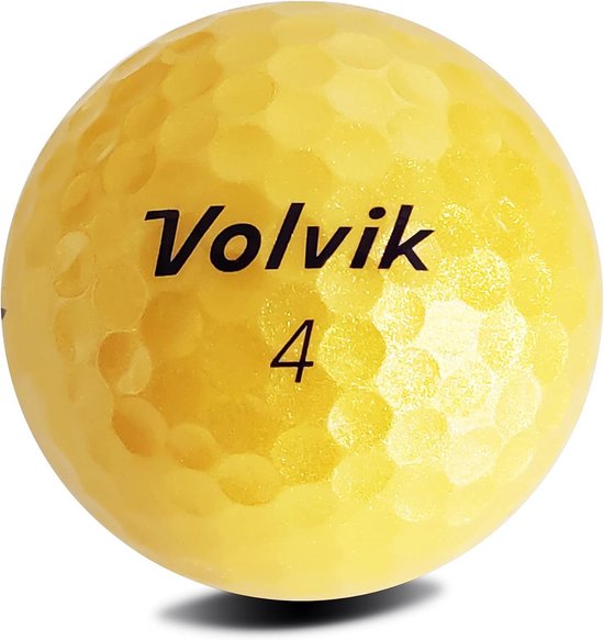 Doos met 12 Golfballen - Gouden Kleur - Maximale Afstand en Controle van Merkloos — afbeelding 3