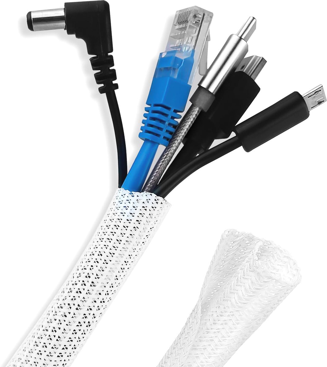 IMPERATORIS® Kabelhoes - Kabelmanagement Sleeve - Kabels Wegwerken - Flexibel - Voor TV en Computer Kabels - 13 mm - 3 m - Zwart
