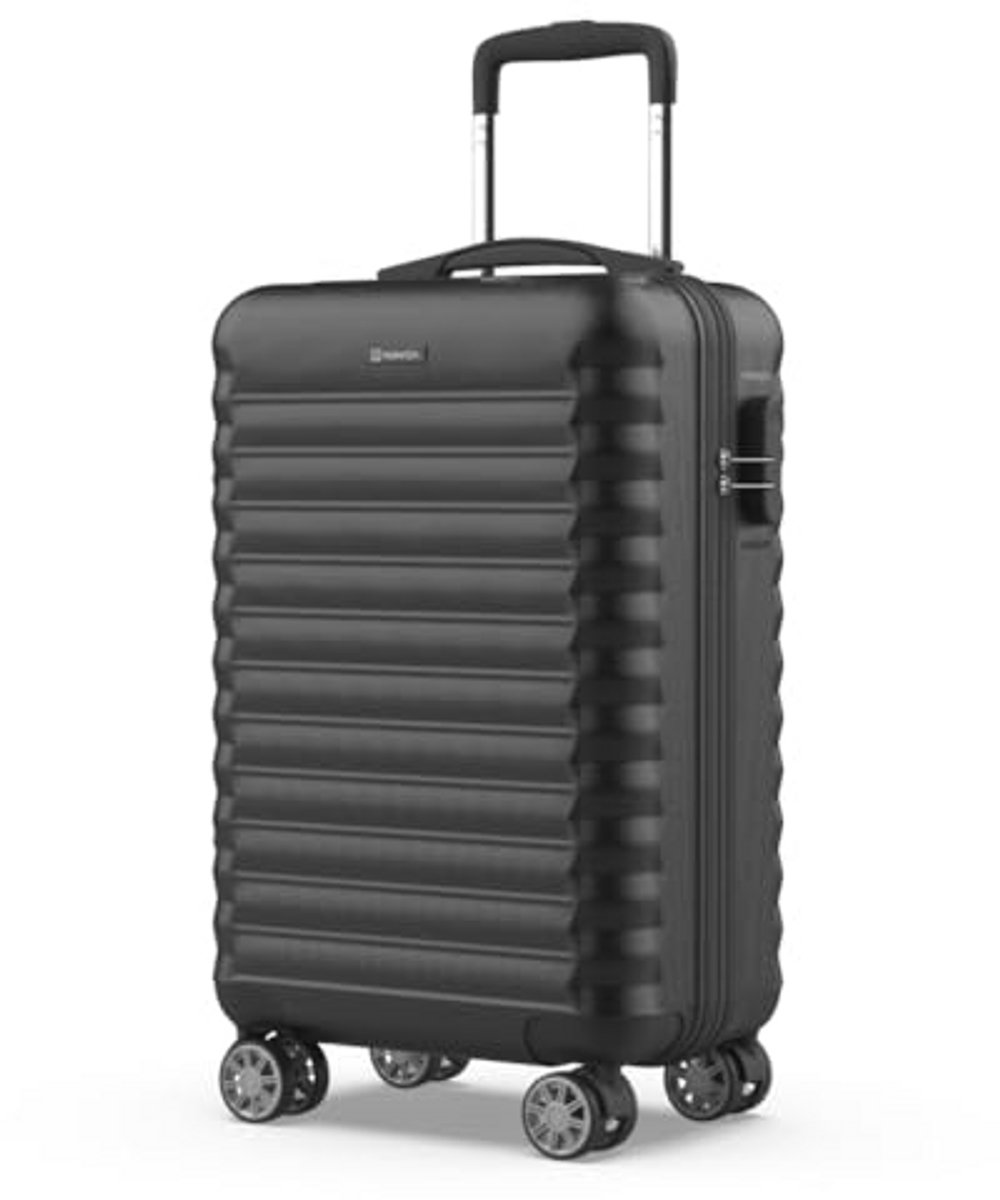Lichte en robuuste reiskoffer met cijferslot - 55 x 36 x 19 cm, 31 l met 360 graden wielen