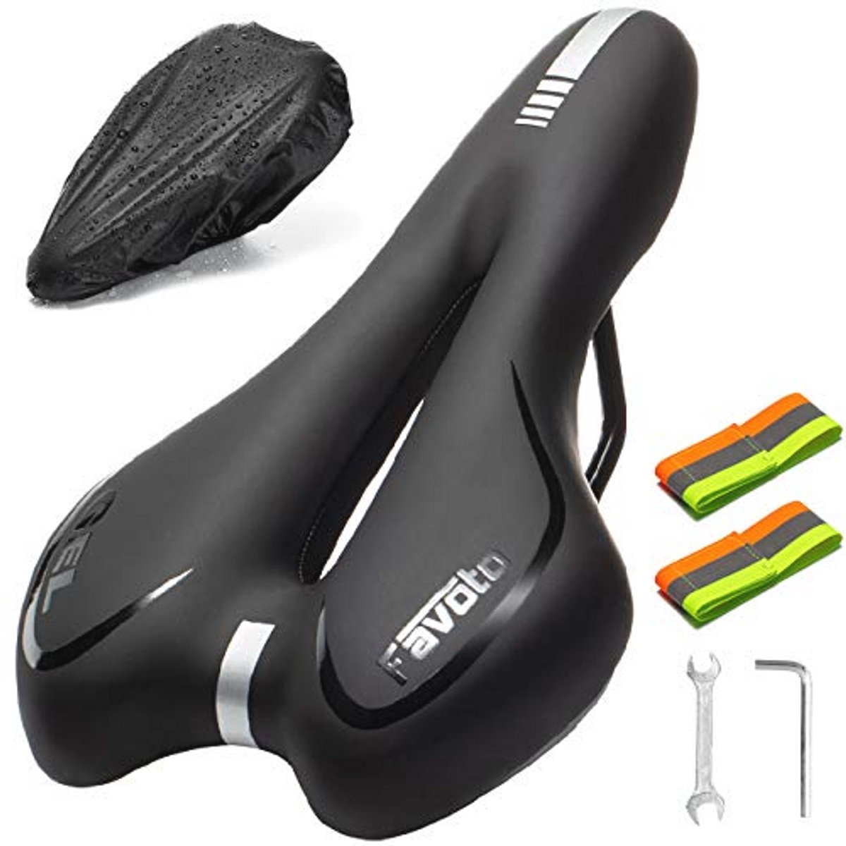 Ergonomisch Fietszadel met Silicone Gel Kussen voor Stads- en Mountainbikes