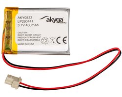 Akyga LP293441 Accupack Batterijgrootte: Speciaal LiPo 3.7 V 400 mAh