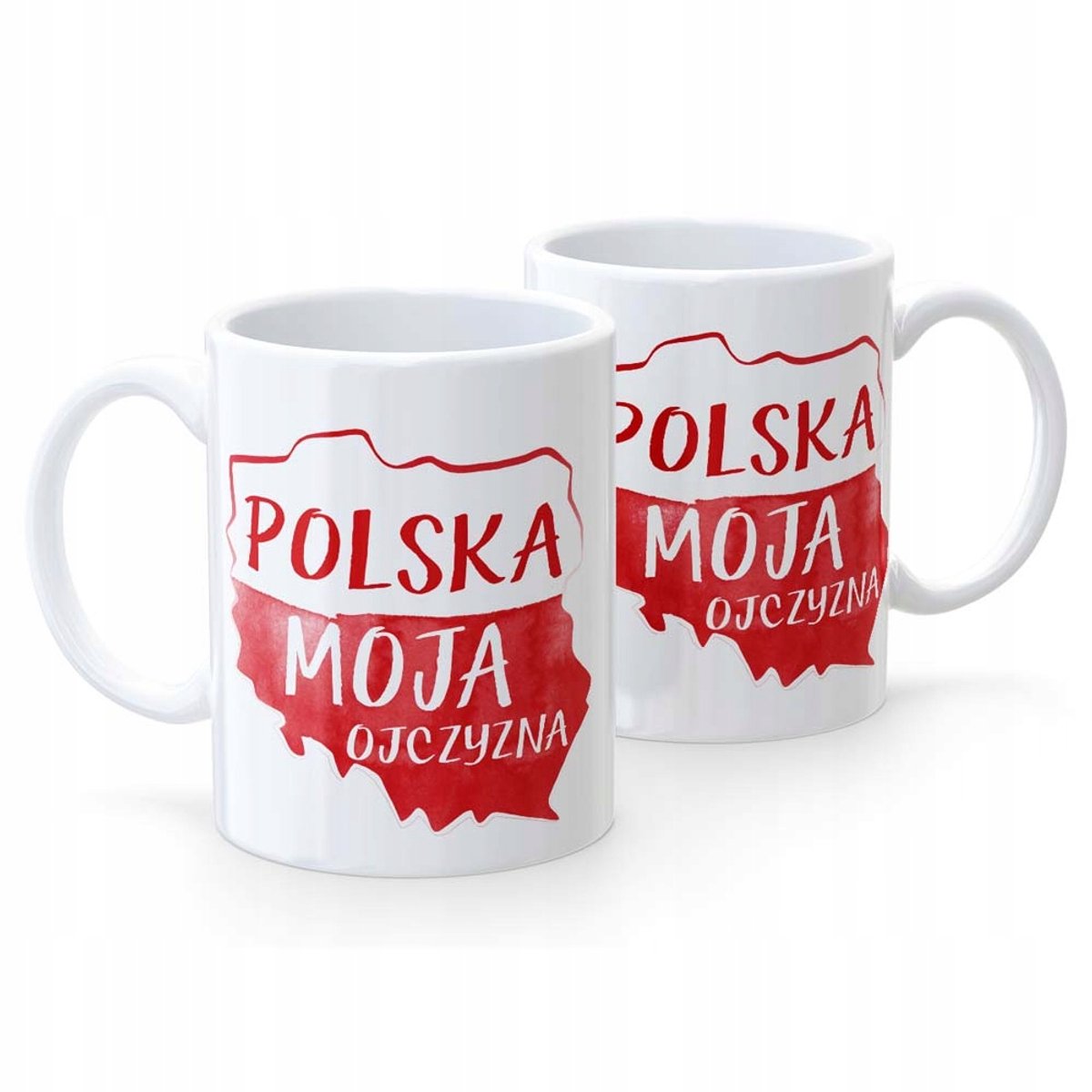 Patriottisch Mok Polen 11 november Wit - Dubbelzijdig Bedrukt