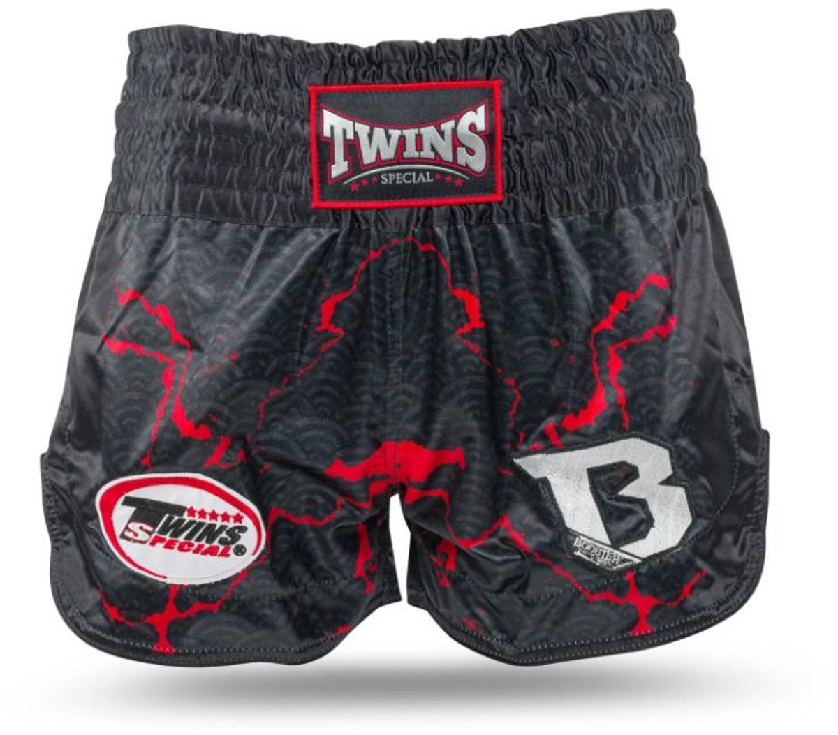 Twins Special x Booster TBT 7 Muay Thai Shorts - zwart / rood L